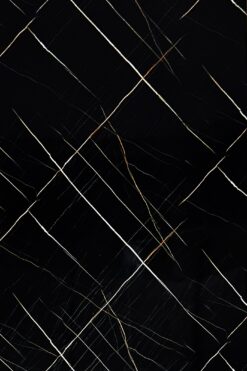 Panou decorativ, imitatie marmura SAHARA BLACK, 122 x 270 cm