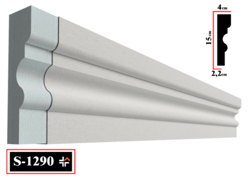 Ancadrament decorativ fereastra, S-1290, 200 x 15 x 4 cm