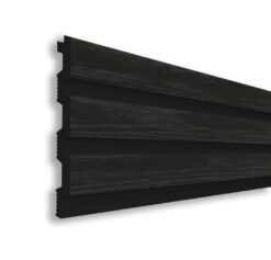 Riflaj decorativ din duroplimer, negru, 290 x 11,5 x 1,2 cm
