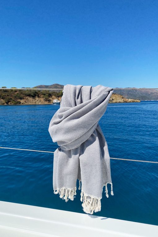 Fouta (Prosop de plaj?) – Likya – Gri