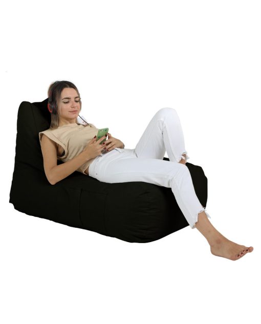 Garden Bean Bag – Trendy Comfort Bed Pouf – Negru