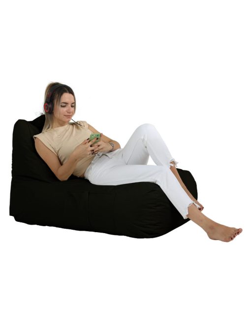 Garden Bean Bag – Trendy Comfort Bed Pouf – Negru