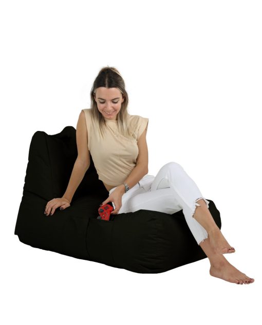 Garden Bean Bag – Trendy Comfort Bed Pouf – Negru