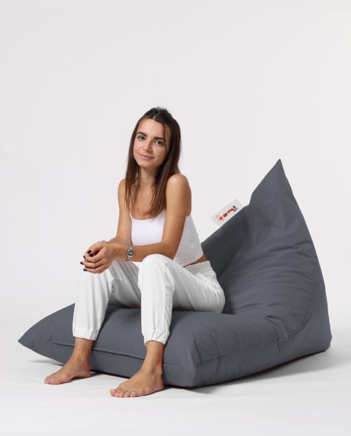 Garden Bean Bag – Pouf Pyramid Big Bed – Fume