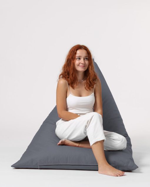 Garden Bean Bag – Pouf Pyramid Big Bed – Fume