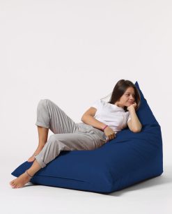 Garden Bean Bag – Pouf Pyramid Big Bed – Albastru Inchis