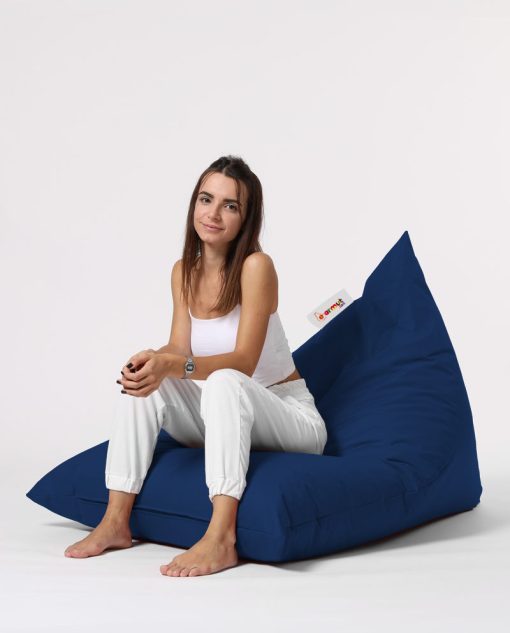 Garden Bean Bag – Pouf Pyramid Big Bed – Albastru Inchis