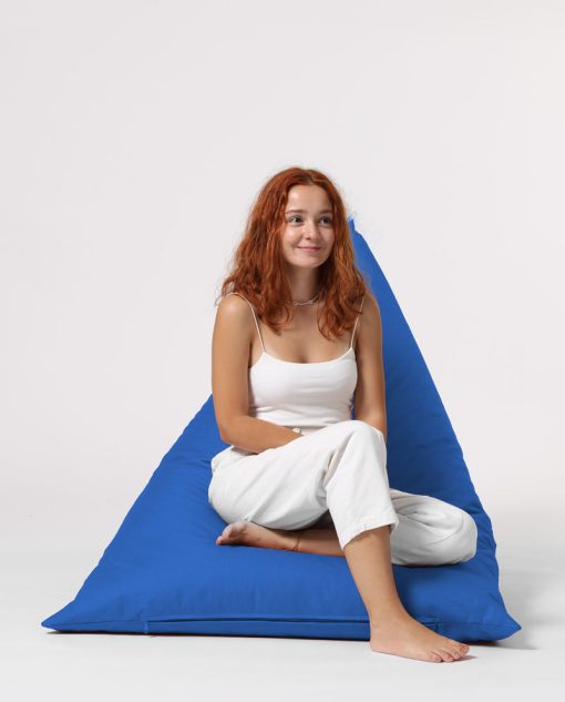 Garden Bean Bag – Pouf Pyramid Big Bed – Albastru