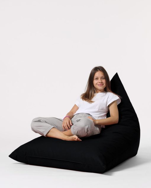 Garden Bean Bag – Pouf Pyramid Big Bed – Negru