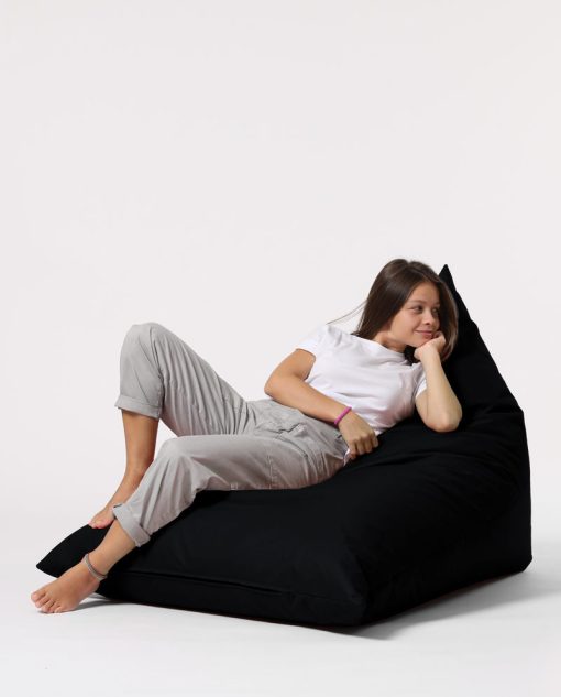 Garden Bean Bag – Pouf Pyramid Big Bed – Negru