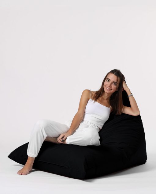 Garden Bean Bag – Pouf Pyramid Big Bed – Negru