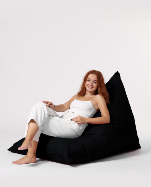 Garden Bean Bag – Pouf Pyramid Big Bed – Negru