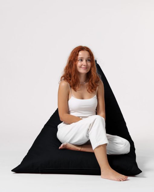 Garden Bean Bag – Pouf Pyramid Big Bed – Negru