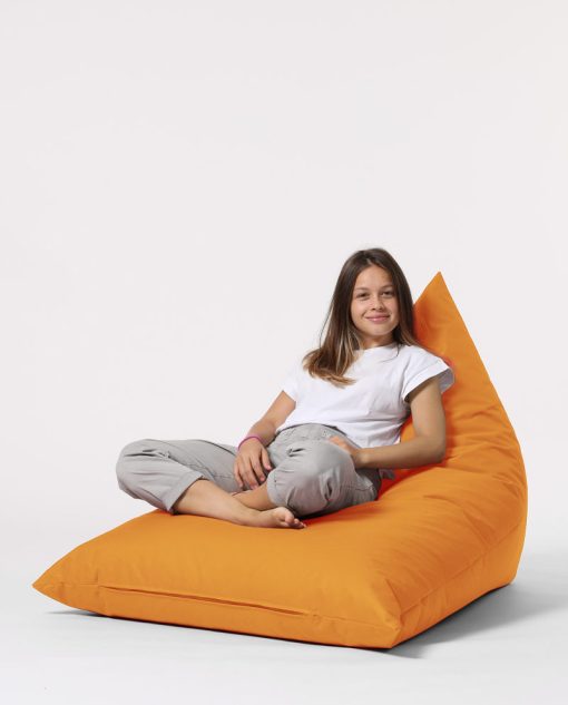 Garden Bean Bag – Pouf Pyramid Big Bed – Portocaliu