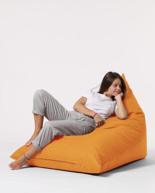 Garden Bean Bag – Pouf Pyramid Big Bed – Portocaliu