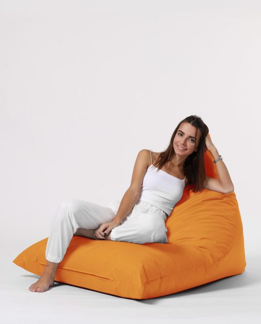 Garden Bean Bag – Pouf Pyramid Big Bed – Portocaliu