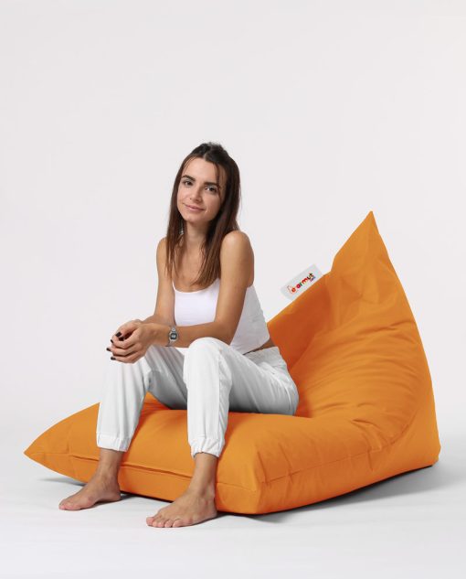 Garden Bean Bag – Pouf Pyramid Big Bed – Portocaliu