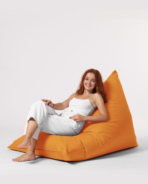 Garden Bean Bag – Pouf Pyramid Big Bed – Portocaliu