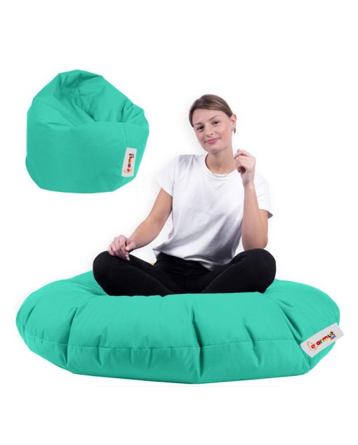 Garden Bean Bag – Iyzi 100 Cushion Pouf – Turcoaz