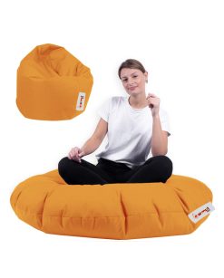 Garden Bean Bag – Iyzi 100 Cushion Pouf – Portocaliu