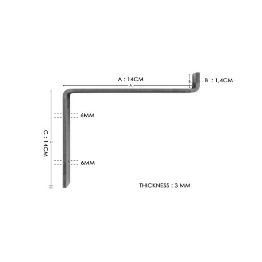 Raft decorativ de perete din lemn – LAM002