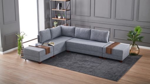 Corner Sofa-Bed – Fly Corner Sofa Bed Left – Grey