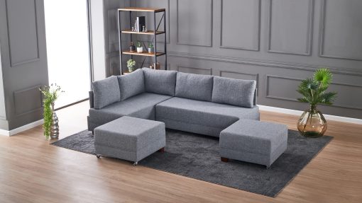 Corner Sofa-Bed – Fly Corner Sofa Bed Left – Grey