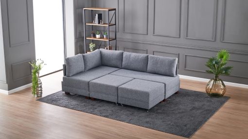 Corner Sofa-Bed – Fly Corner Sofa Bed Left – Grey