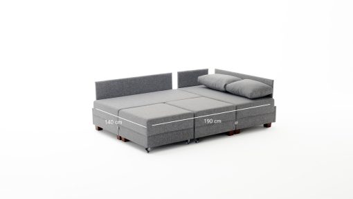 Corner Sofa-Bed – Fly Corner Sofa Bed Left – Grey