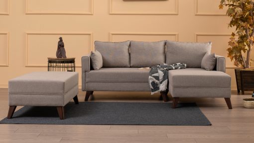 Coltar-Canapea – Bella Corner Sofa Right 2 – Crem