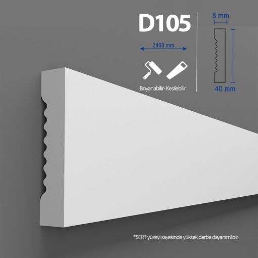 Walldeco șipci decorative rigide pentru vopsit D-105