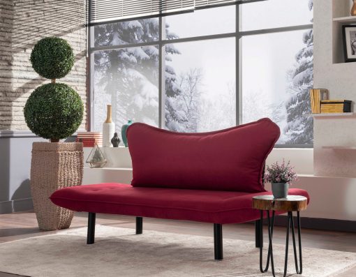 Canapea extensibil? cu 2 locuri – Chatto – Maroon