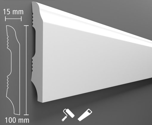 Plinta duropolimer D-302 2400x100x15 mm